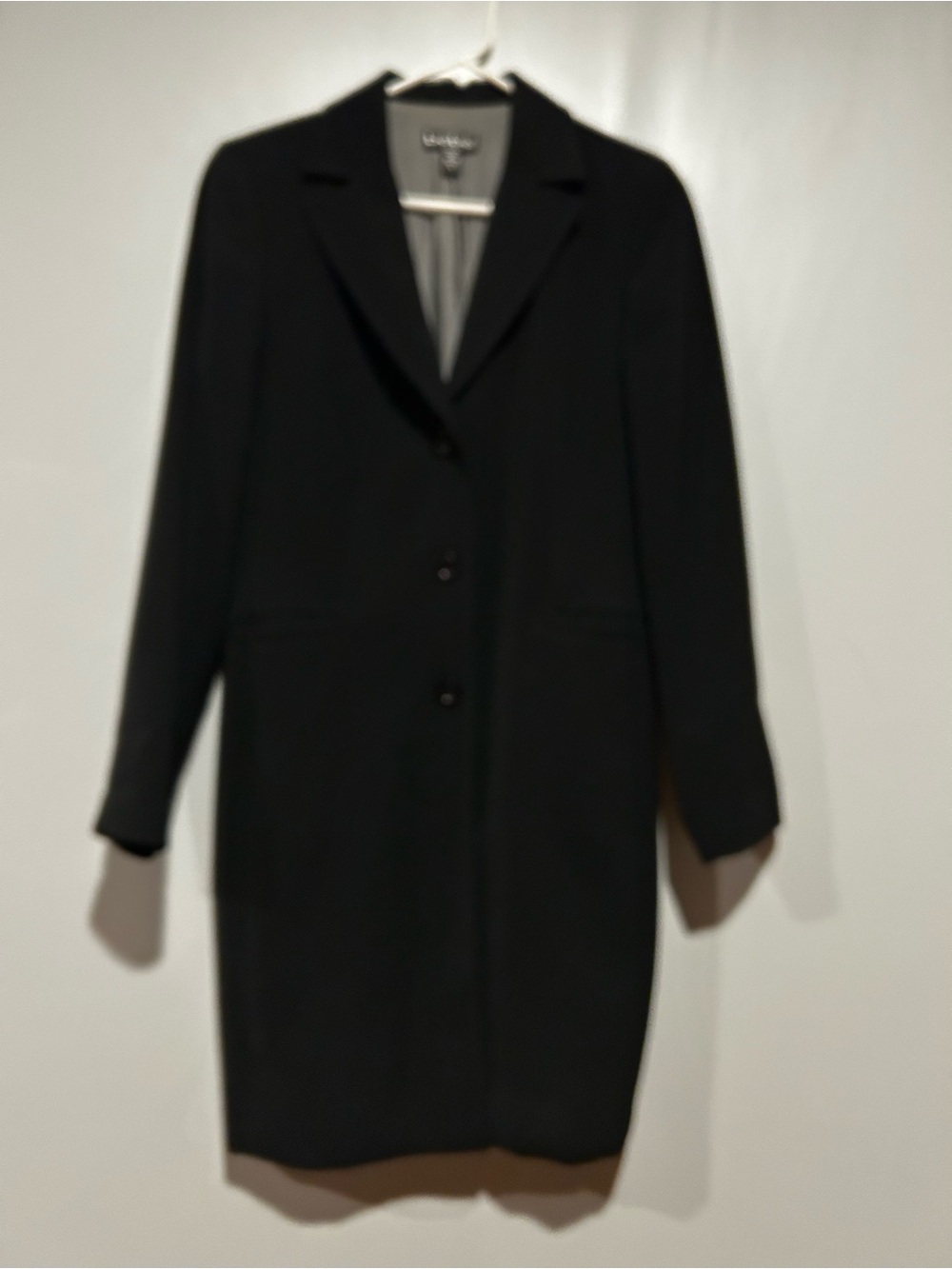 bebe Black Long Trench Coat